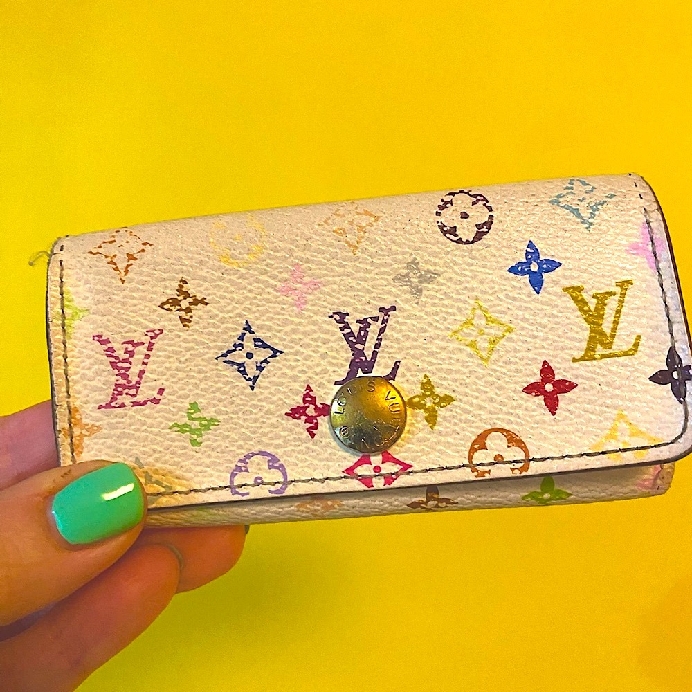 RARE Louis Vuitton Murakami LV Discontinued Multicolor Key Holder